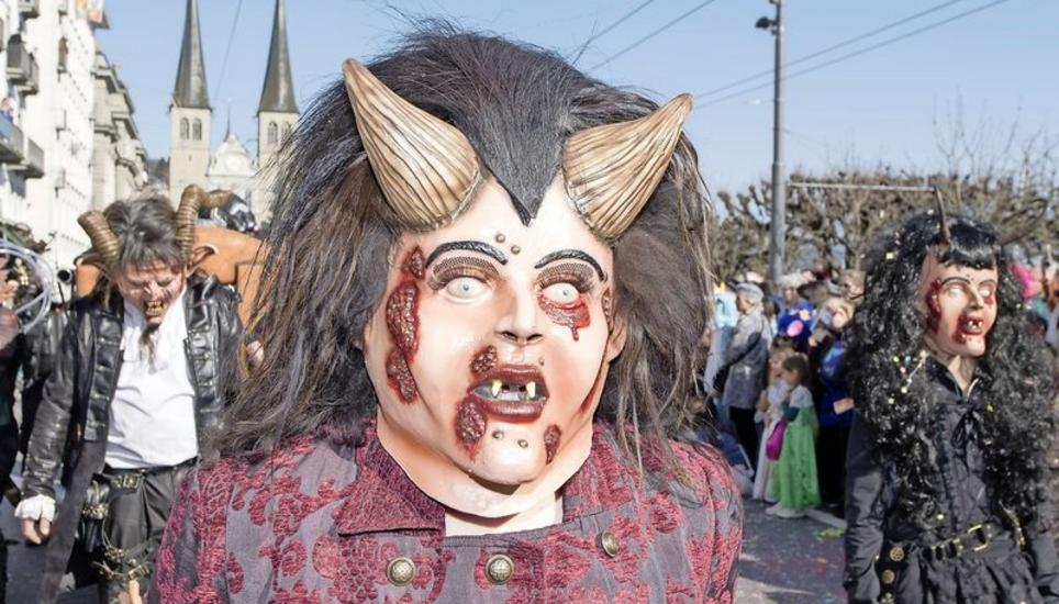 Fasnacht in Luzern. Bild: Key