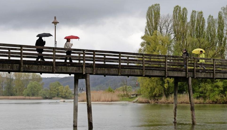 Nicht ohne meinen Regenschirm, lautete die Devise für Spaziergänger am Sonntag. Doch die Insel Werd hat auch bei schlechtem Wetter eine ganz eigene Magie und ist immer ein lohnendes Ausflugsziel.