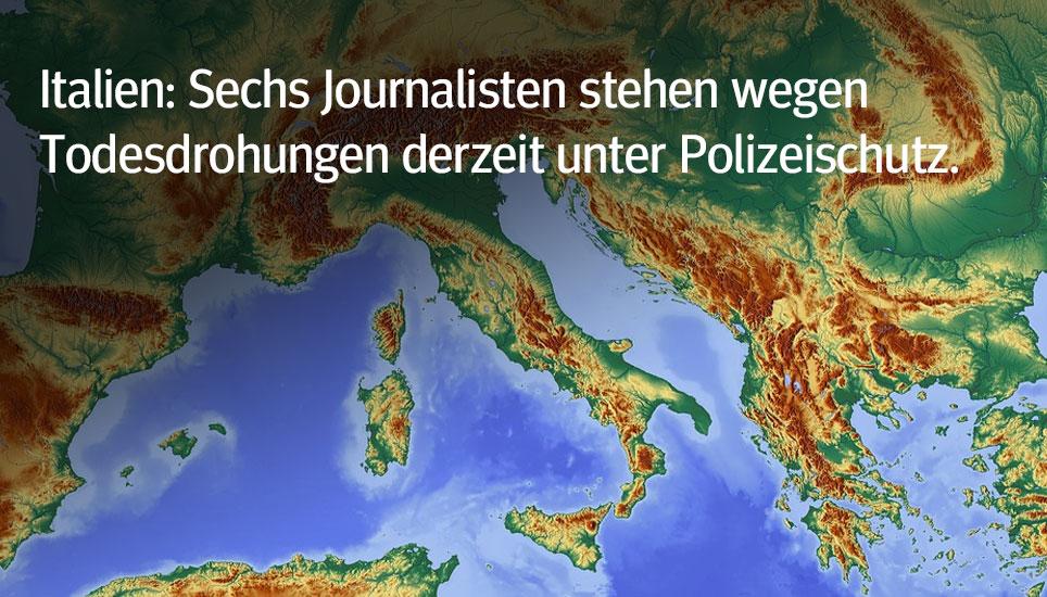 Italien (52, +25) hat seine Platzierung um 25 Ränge verbessert. Dennoch gehört es zu den europäischen Ländern, in denen besonders viele Journalisten durch organisierte Kriminalität bedroht werden. Sechs Journalisten stehen wegen Todesdrohungen insbesondere durch die Mafia unter Polizeischutz.