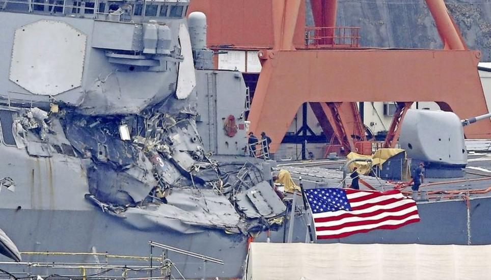 Aus den überfluteten Kabinen der «USS Fitzgerald» konnten mehrere Soldaten nur noch tot geborgen werden. Bild: Key