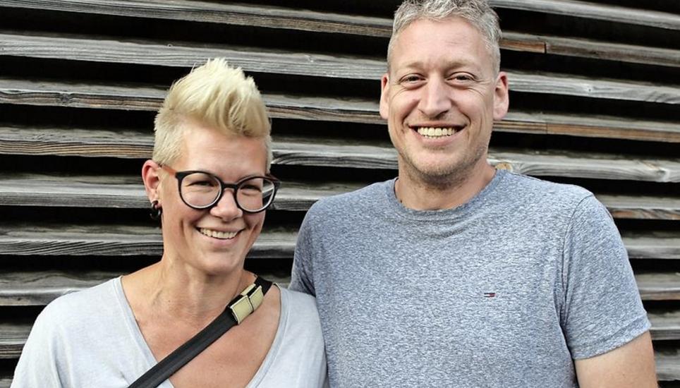 Jasmin und Beat Hauenstein aus Schlatt schätzten sehr, dass man viele Besucher des Festes kennt.