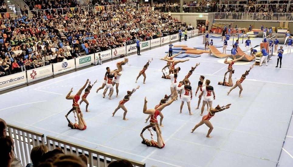 Volle Halle am Finaltag: Alle Finalisten wurden lautstark angefeuert. Bild: chm