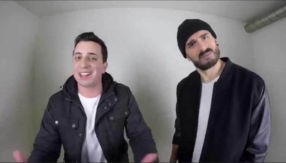 Sympaddic (Patrick Portmann l.) und Miguel Camero. Beide Musiker haben schon früher zusammengearbeitet. Bild: Radio Munot