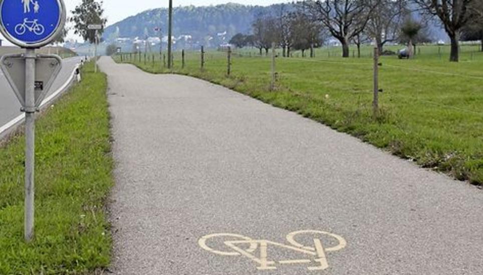 Auch die Radwege werden in den regio- nalen Richtplan aufgenommen. Bild: Roland Müller