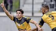 Das Ziel: Die FCS-Spieler um Luca Tranquilli (links) wollen heute das letzte Heimspiel der Saison mit einem Sieg beenden. Bild: Roger Albrecht