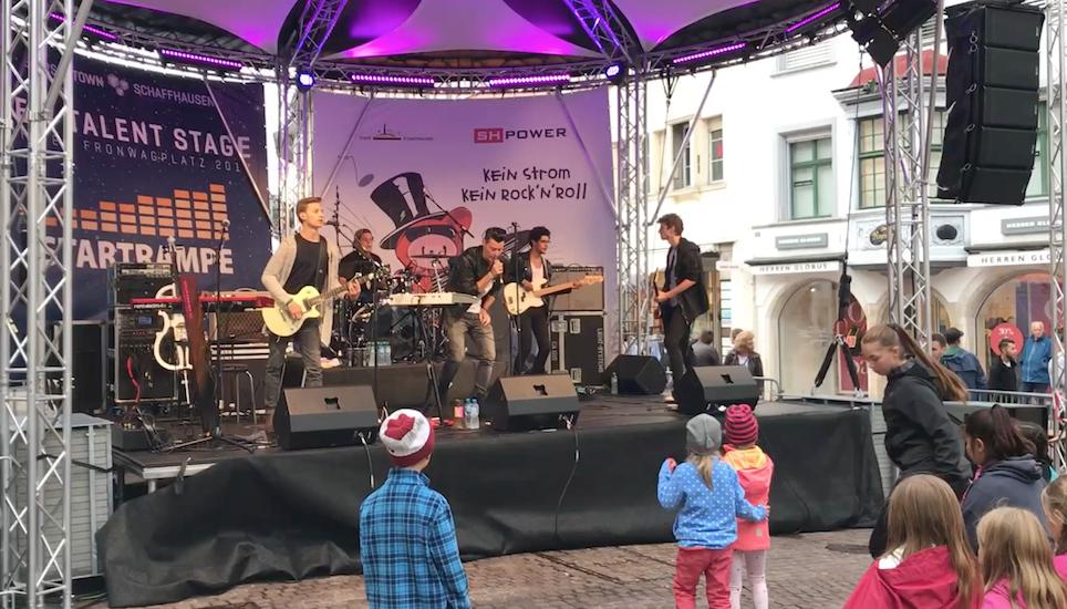 Braggarts live auf der New Talent Stage. Bild: Janosch Tröhler