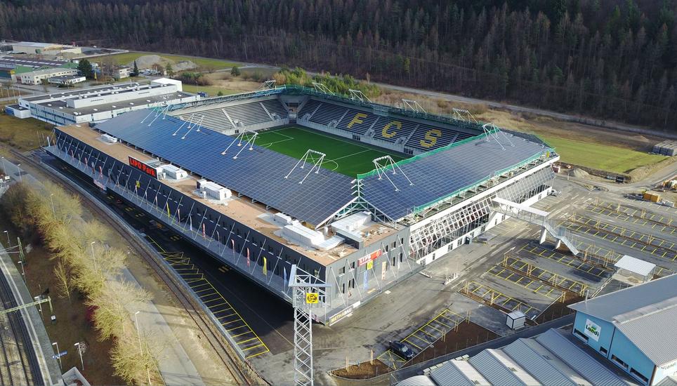 Der Lipo Park, die Heimstätte des FC Schaffhausen.