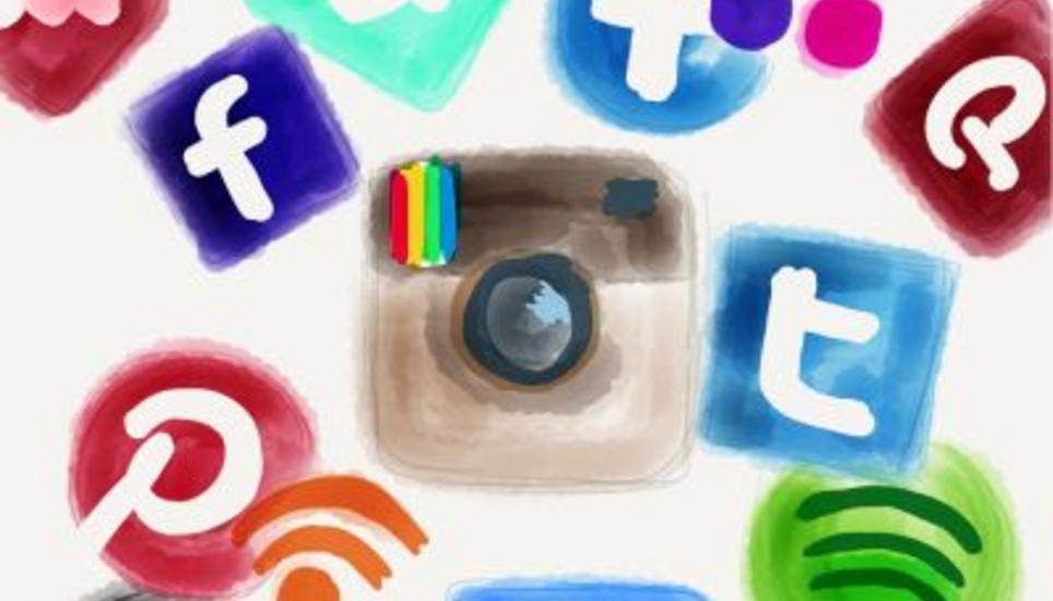 Collage of Digital (Social) Network von Tanja Cappell