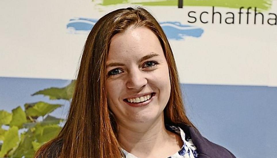 Auf einen regen Austausch mit den Messebesuchern freut sich Bianca Haselbeck am Stand des Regionalen Naturparks. Sie will den Leuten zuhören, ihnen Produkte zeigen und so Werbung in eigener Sache machen.