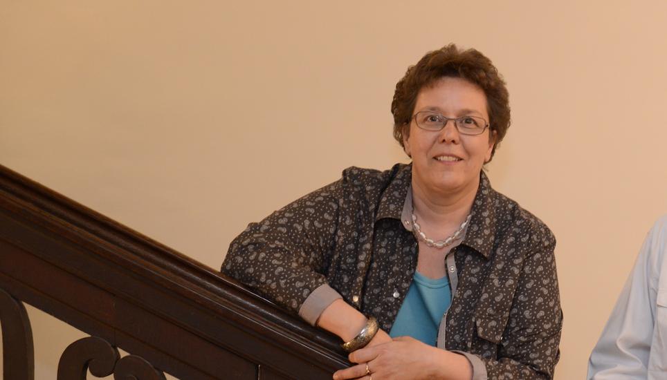 SP-Präsidentin Monika Lacher in einer Aufnahme von 2014. Bild: Zeno Geisseler Monika Lacher SP Präsidentin Schaffhausen 2014
