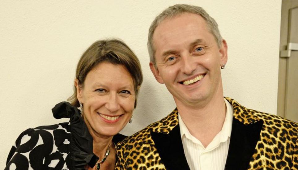 Claudia Baltisberger und Richard Stegmann freuten sich über die Band, die Dekoration – und auf eine freie Tanzfläche.