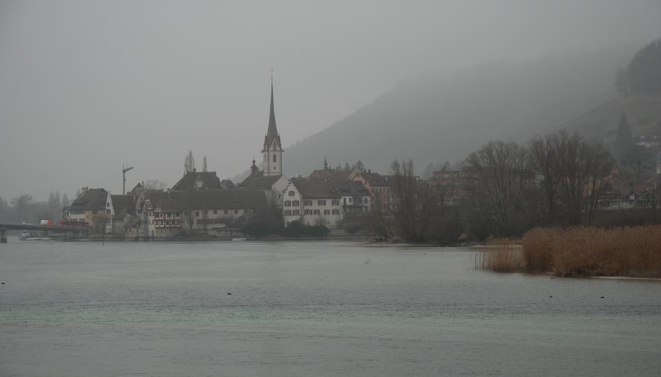 Stein am Rhein im Morgennebel. Bild Edith Fritschi
