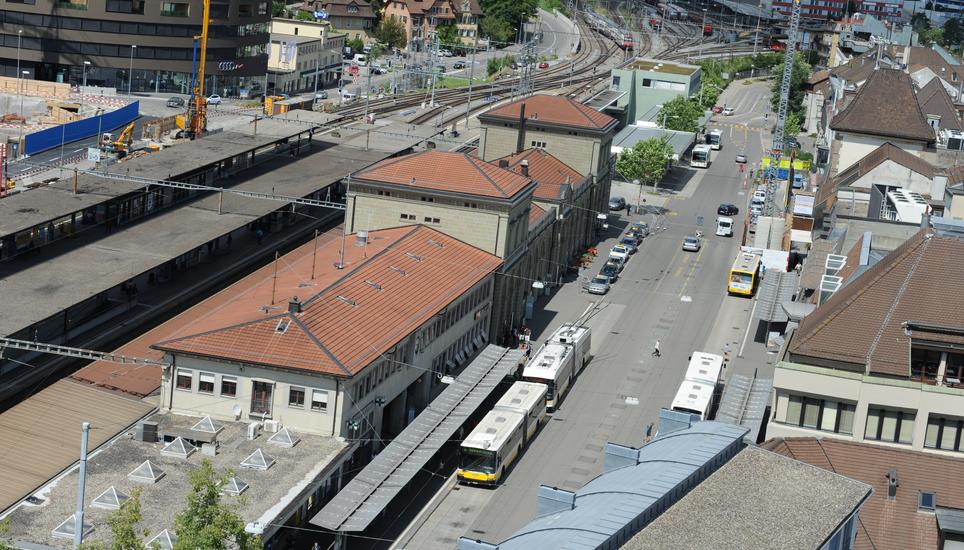 Der Bahnhof in Schaffhausen. Bild: Selwyn Hoffmann