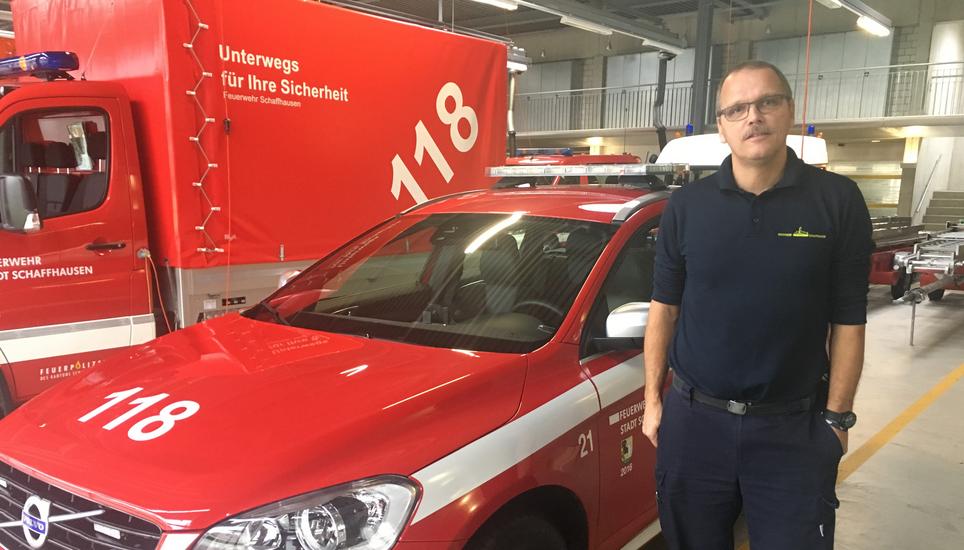 Feuerwehrkommandant Peter Müller. Bild: Radio Munot