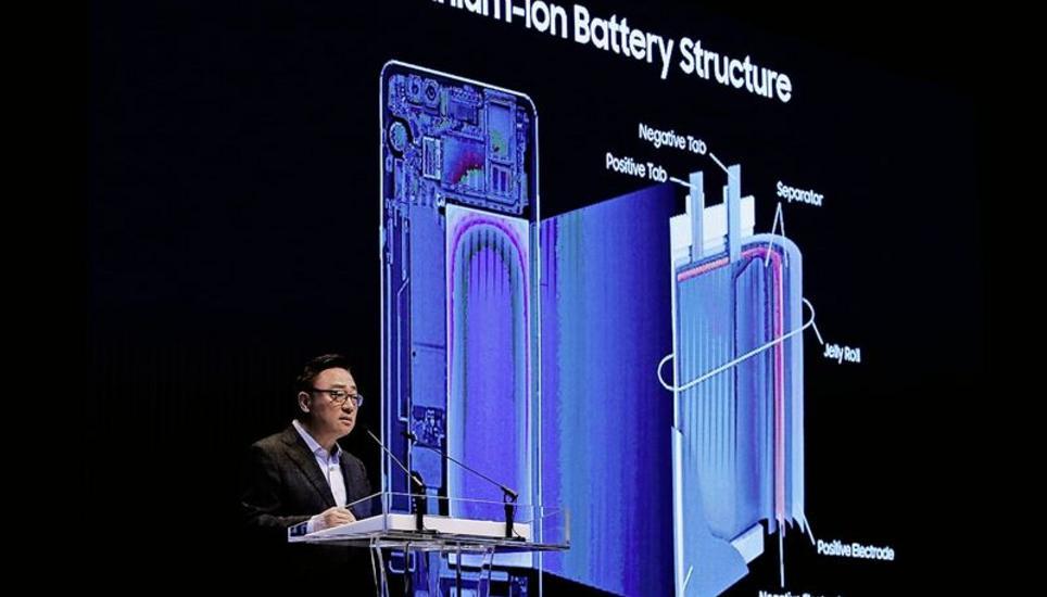 Koh Dong Jin, Chef der Smartphone-Sparte, bei der gestrigen Pressekonferenz. Bild: Key