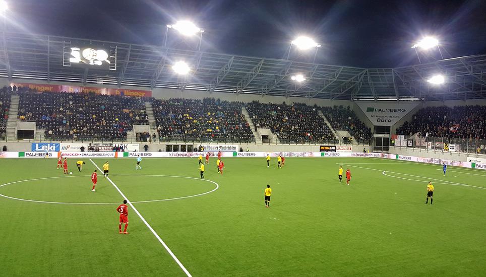 Der FC Schaffhausen darf auch in der folgenden Saison in der Challenge League spielen. Die nötige Lizenz dazu hat der Verein in erster Instanz erhalten. Bild: daz