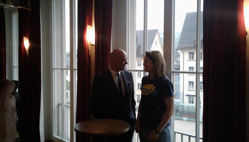 Alain Berset Begrusst Kabarettisten In Schaffhausen Schaffhauser Nachrichten