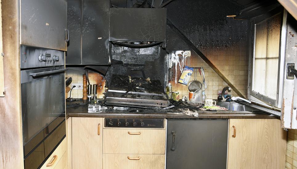 Küchenbrand in Ramsen. Bild: SHPol