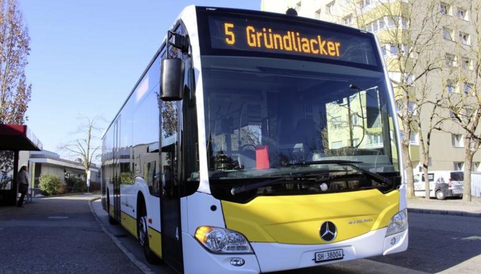 Der Grosse Stadtrat hat der Erweiterung des Busliniennetzes in Herblingen bis zur Haltestelle Gründliacker zugestimmt. Bild: zvg
