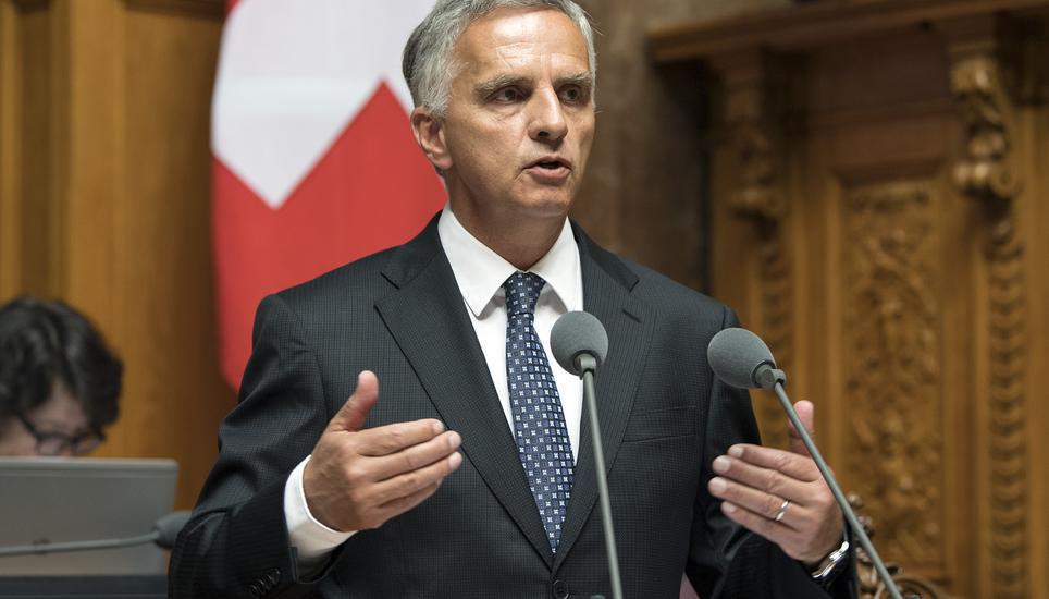 Didier Burkhalter tritt von seinem Amt als Bundesrat zurück. Bild: key