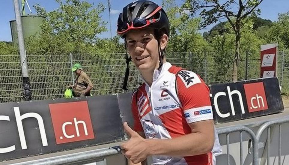 SN-Redaktor Dario Muffler fuhr die Tour de Suisse Challenge. Bild: Daniel F. Koch