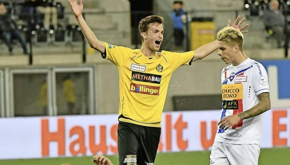 Jubelt Shkelqim Demhasaj (hinten) bei Toren künftig für den FC Luzern in der Super League? Es deutet alles darauf hin, dass «Mimi» wechseln wird. Bild: Michael Kessler