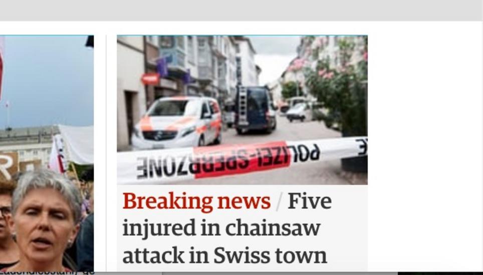 Die britische Tageszeitung «The Guardian» listete die Story gestern unter Breaking News auf. Heute muss man schon etwas länger suchen, um sie noch zu finden.