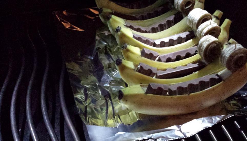 Der Pfadi-Klassiker: Bananen-Schokolade. Bild: www.bbq.de