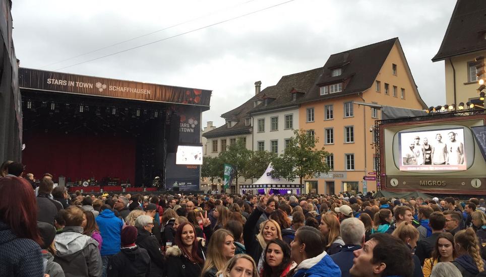 Der Herrenacker ist sehr gut gefüllt. Mark Forster darf sich auf eine grosse Kulisse freuen. Bild: mvb