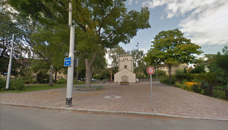 Hier, auf dem Niklausenplatz, wurde gefeiert. Bild: Google Maps