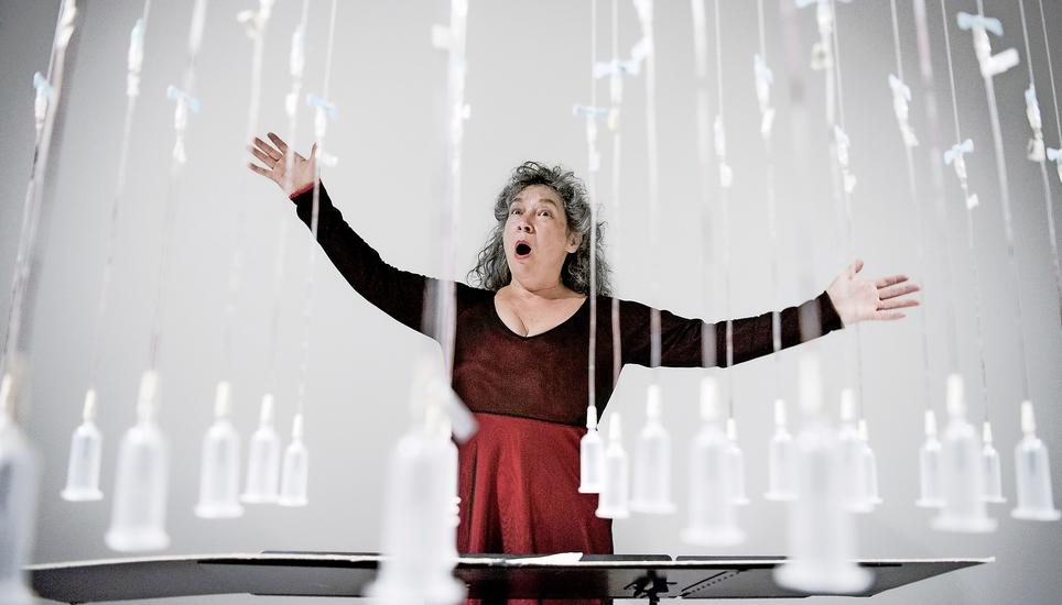 Raum und Klang war da beherrschende Thema im Museum zu Allerheiligen an der Museumsnacht. Bilder: Evelyn Kutschera