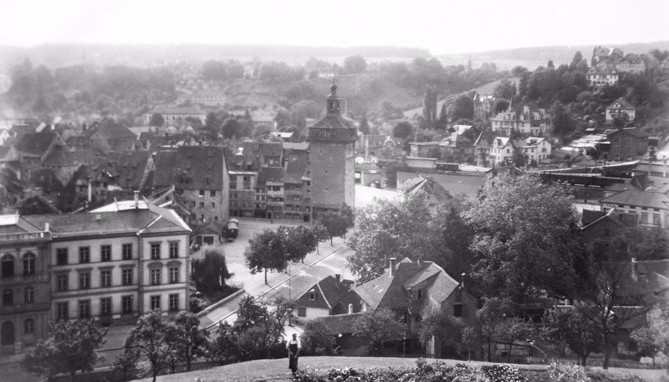 Schaffhausen im frühen 20. Jahrhundert. Bild: Stadtarchiv Schaffhausen.