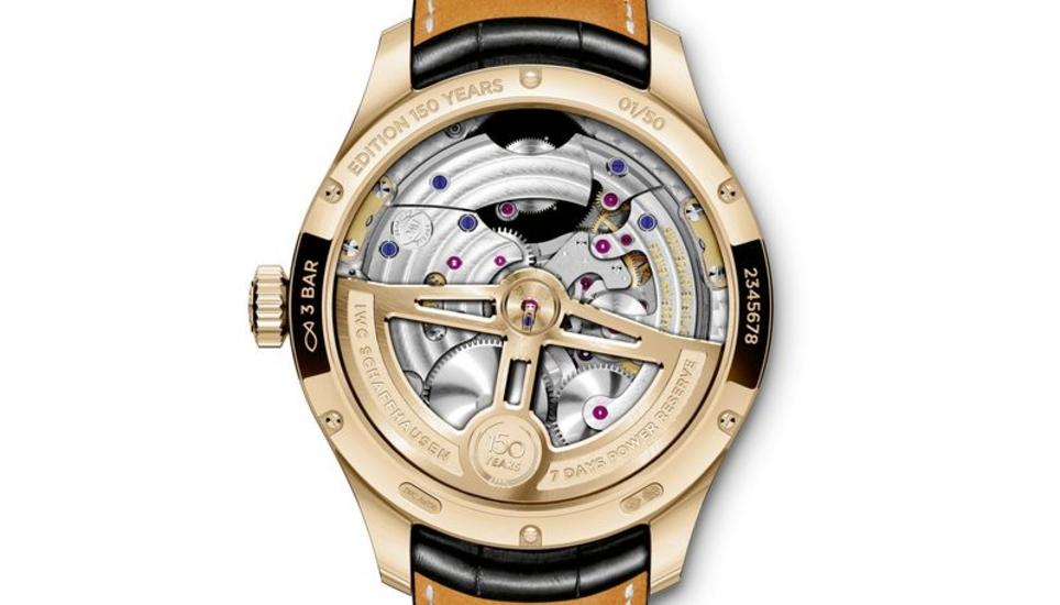 Das Gehäuse der «Portugieser Perpetual Calendar Tourbillon» ist aus 18 Karat Gold.