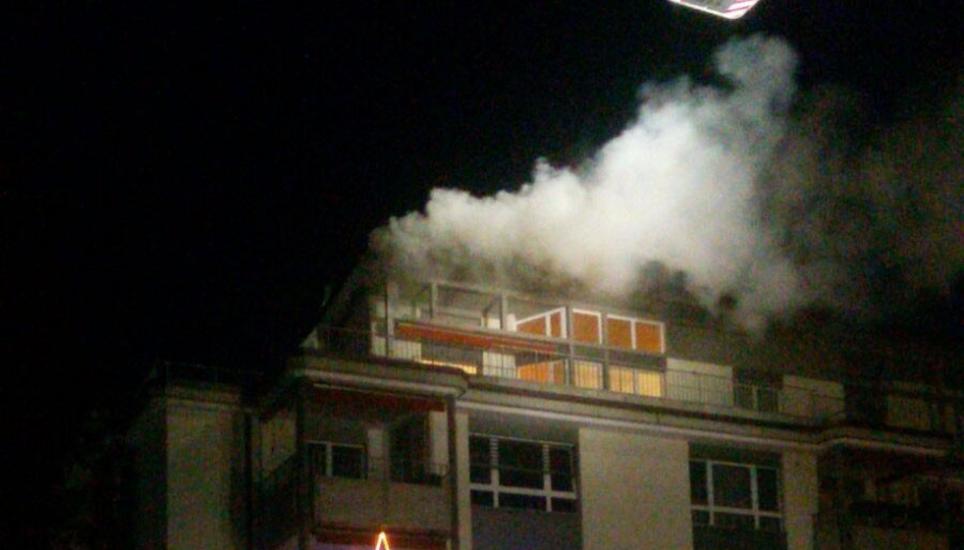 In Herblingen ist ein Feuer ausgebrochen. Bild: Nils Tanner