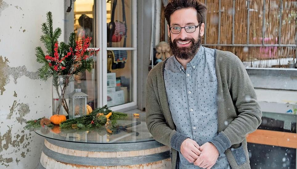 Simon Sepan ist Genossenschaftsverwalter und freut sich über die zahlreichen Besucher am Fasstag.