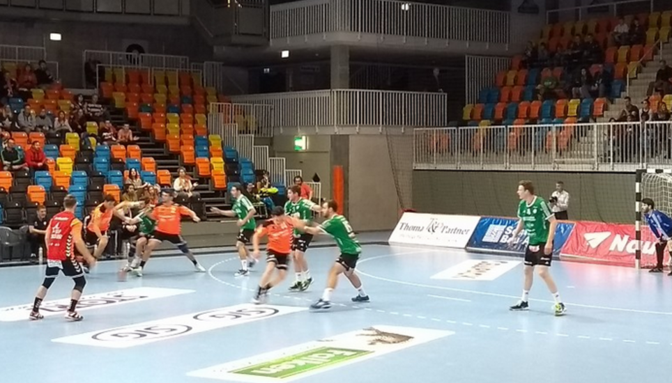 Die KAdetten gewannen am Samstagabend gegen Wacker Thun mit 32:27. Bild: Radio Munot