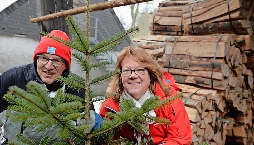 «Dieses Jahr schmücken wir unseren Baum so richtig kitschig», verriet Susanne Keller. Eine ganz perfekte Tanne müsse es dabei nicht sein, sagte Markus Stanger. Die unschöne Seite werde dann eben an die Wand gestellt.