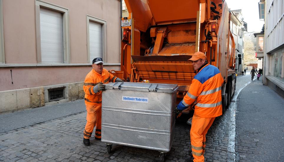 Zuversicht in Schaffhausen: «Der Entsorgungsdienst wird weiterhin sichergestellt», sagt Marco Meister, Abteilungsleiter Entsorgung der Stadt Schaffhausen. Archivbild: Selwyn Hoffmann