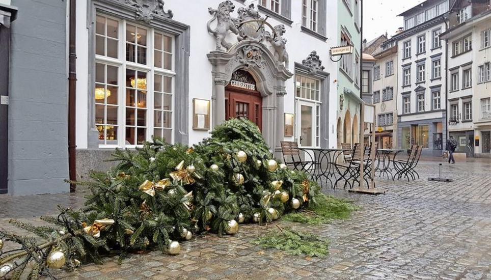 Der Sturm Burglind sorgte bei der Schaffhauser Gebäudeversicherung für viele Schadensmeldungen. Bild: daz