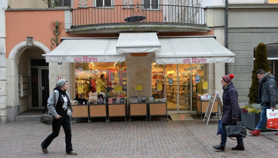 Diese Ex-Libris-Filiale gehört bald der Vergangenheit an. Bild: Selwyn Hoffmann