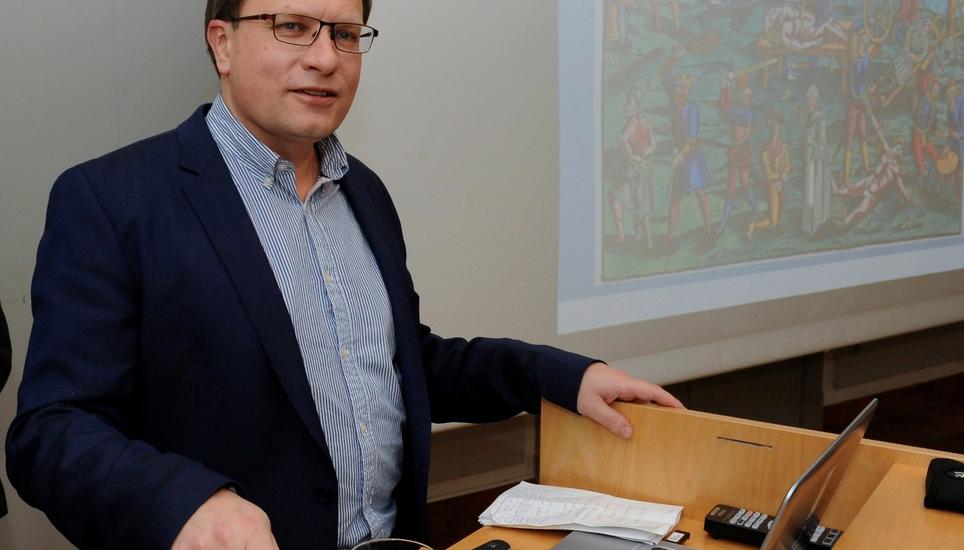 Historiker Kaspar Gubler bot interessante Einblicke in die Schaffhauser Justiz des Mittelalters. Bild: Eric Bührer