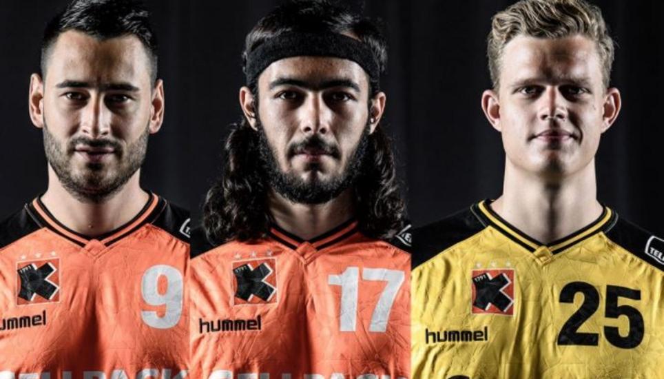 Andrija Pendic, Simon Kindle und Pouya Norouzi verlassen die Kadetten. Montage: Kadetten Schaffhausen