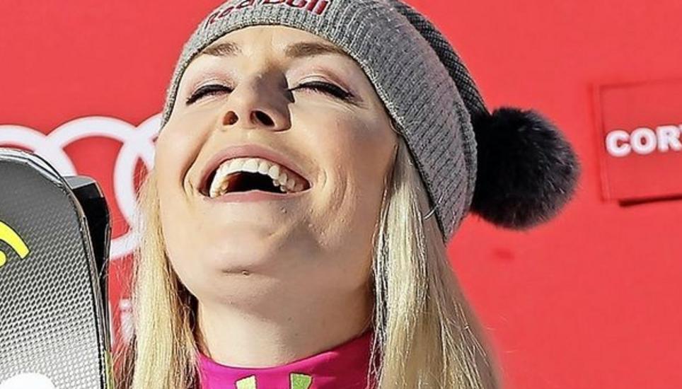 Die Gefühlslage stimmt rundum bei Skistar Lindsey Vonn. Bild: Key