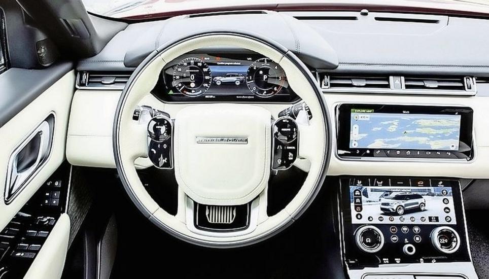 Der Innenraum ist in bester Range-Rover-Manier mit feinen Materialien in hoher Verarbeitungsqualität ausgestattet.