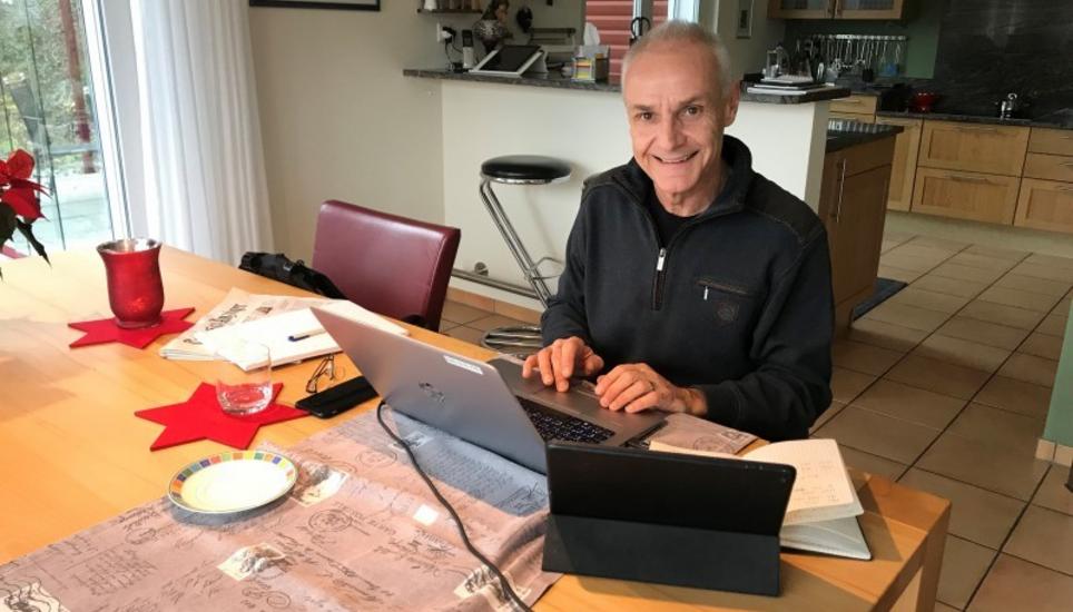 Michael Stäuble bei den Vorbereitungen für die olympischen Spiele. Bild: Radio Munot