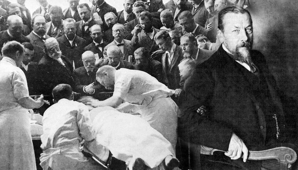 Bis heute ist sein Name in Medizinerkreisen präsent: Rudolf Ulrich Krönlein. Bild: Wikimedia/Stadtarchiv-Montage RD