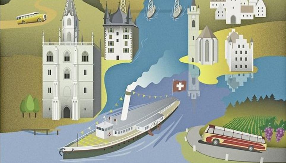 So sieht das neue Dampfschiffplakat aus. Grafik: Pro Dampfer