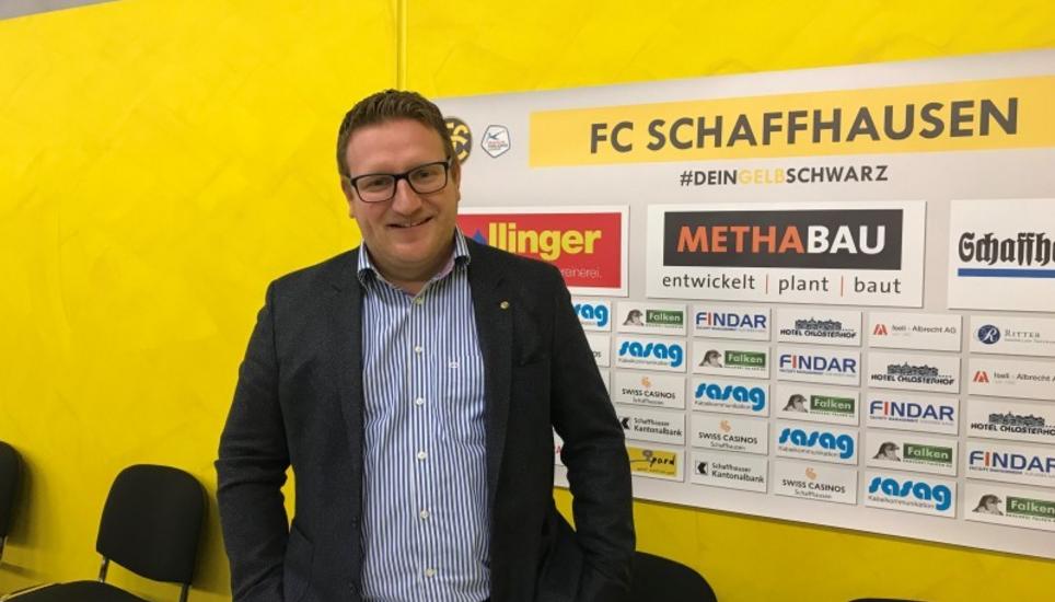 FCS-Geschäftsführer Marco Truckenbrod Fontana akzeptiert die rote Karte nicht. Bild: Radio Munot