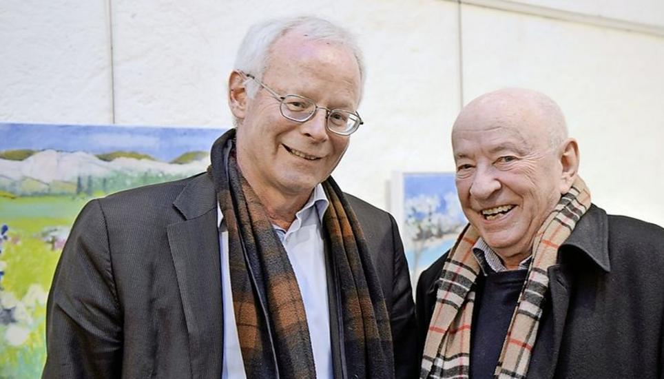 Peter Dörig brachte einen «Dreizeiler» zu Ehren des Malers, und Ex-Regierungsrat Reto Dubach hielt spontan die Laudatio.