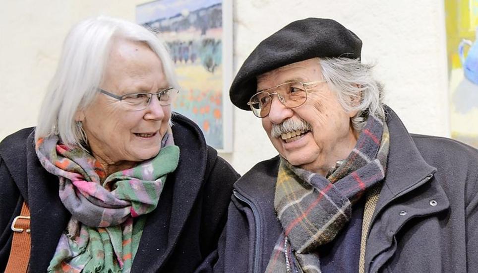 Das Ehepaar Eva und Hans-Rudolf Burandt von Kameke kam extra mit dem Zug aus Freiburg im Breisgau angereist.